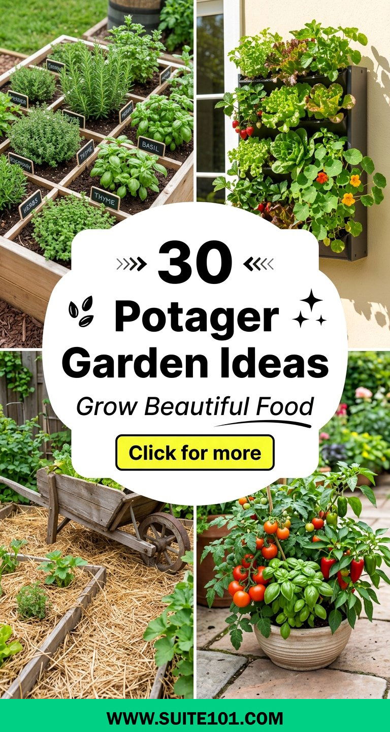 30 Potager Garden Ideas to Grow Beautiful Food in Small Spaces - 30 Potager Garden Ideas to Grow Beautiful Food in Small Spaces