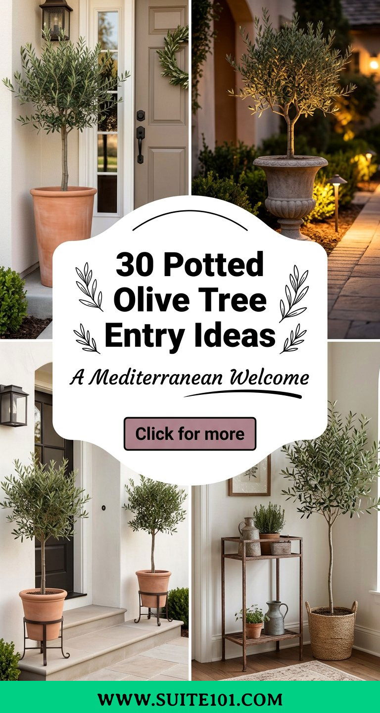30 Potted Olive Tree Entry Ideas for a Mediterranean Welcome - 30 Potted Olive Tree Entry Ideas for a Mediterranean Welcome