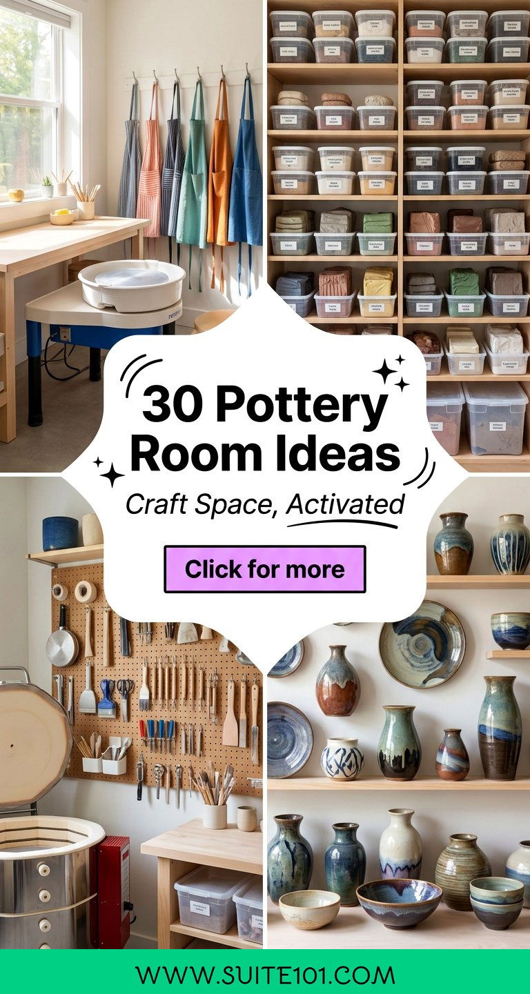 30 Pottery Room Ideas To Inspire A Creative Craft Space - 30 Pottery Room Ideas To Inspire A Creative Craft Space
