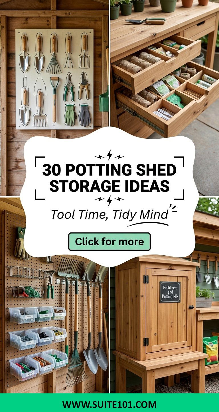 30 Potting Shed Storage Ideas for Tool and Supply Organization - 30 Potting Shed Storage Ideas for Tool and Supply Organization