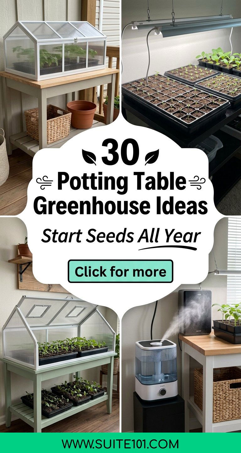 30 Potting Table Greenhouse Ideas for Year-Round Seed Starting - 30 Potting Table Greenhouse Ideas for Year-Round Seed Starting
