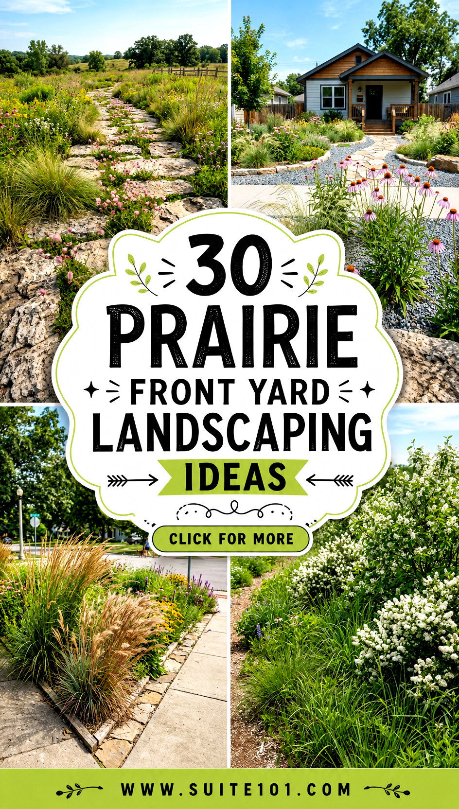 30 Prairie Front Yard Landscaping Ideas for Natural Curb Appeal - 30 Prairie Front Yard Landscaping Ideas for Natural Curb Appeal