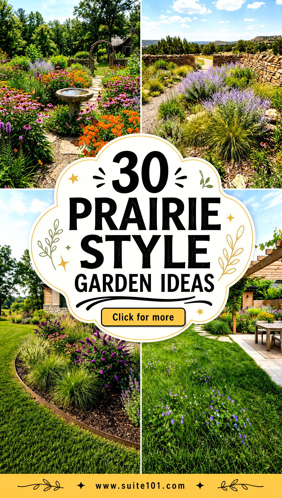 30 Prairie Style Garden Ideas for a Native-Inspired Landscape - 30 Prairie Style Garden Ideas for a Native-Inspired Landscape
