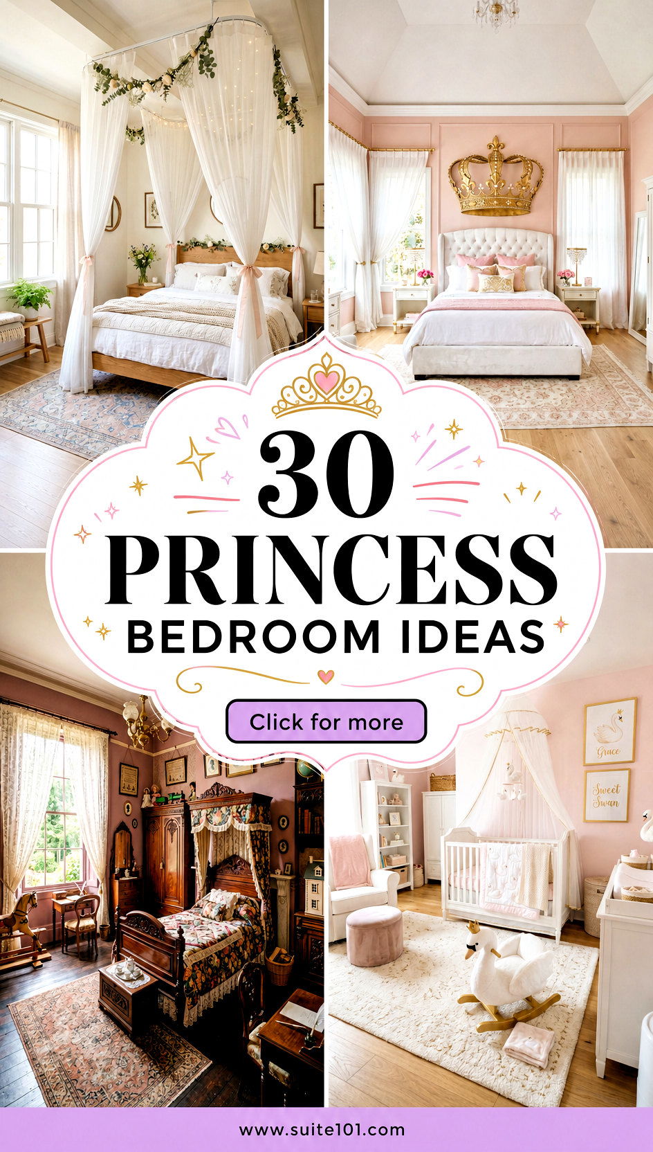 30 Princess Bedroom Ideas for Dreamy Decor Kids Will Love - 30 Princess Bedroom Ideas for Dreamy Decor Kids Will Love