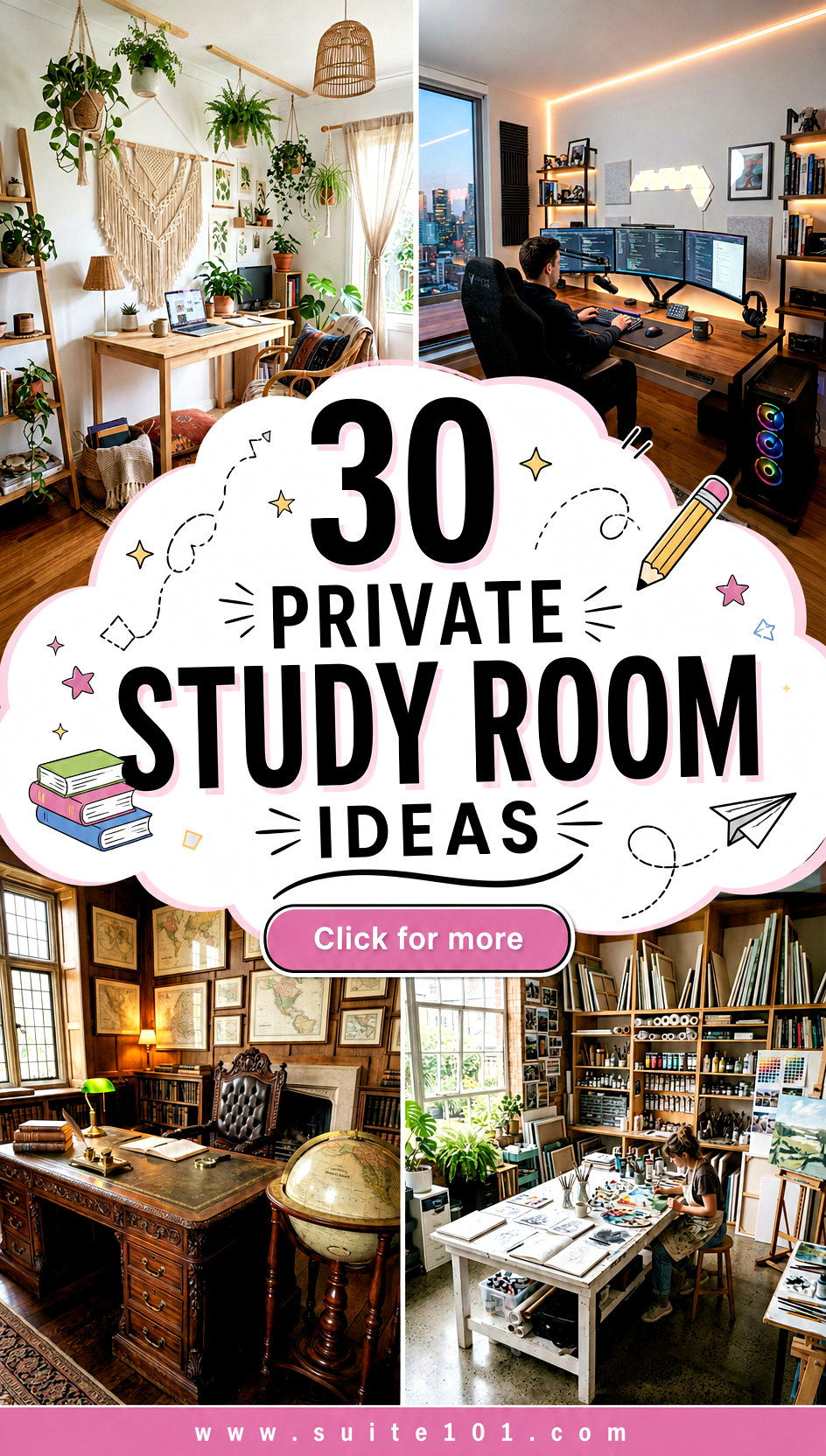 30 Private Study Room Ideas for Focused Stylish Workdays - 30 Private Study Room Ideas for Focused, Stylish Workdays