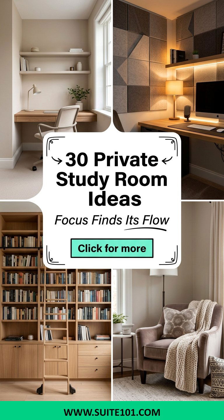 30 Private Study Room Ideas for Focused Stylish Workdays - 30 Private Study Room Ideas for Focused, Stylish Workdays