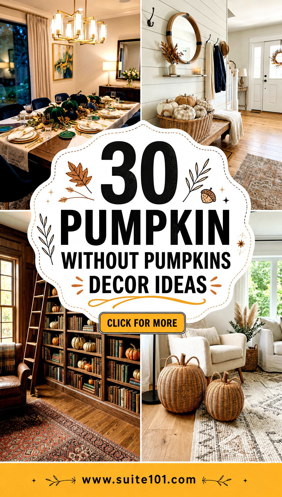 30 Pumpkin Without Pumpkins Decor Ideas for Fall That Feels New - 30 Pumpkin Without Pumpkins Decor Ideas for Fall That Feels New
