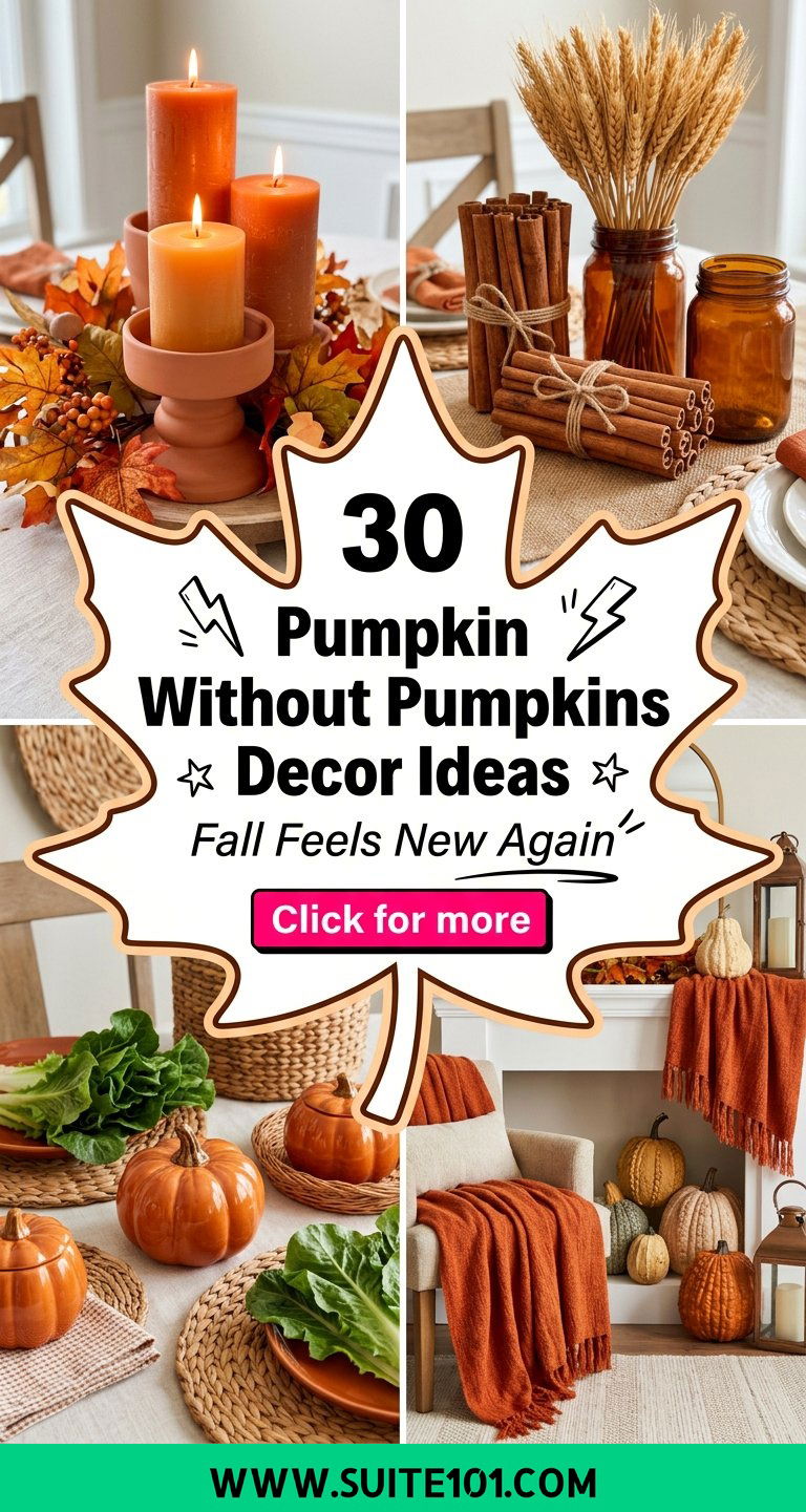 30 Pumpkin Without Pumpkins Decor Ideas for Fall That Feels New - 30 Pumpkin Without Pumpkins Decor Ideas for Fall That Feels New