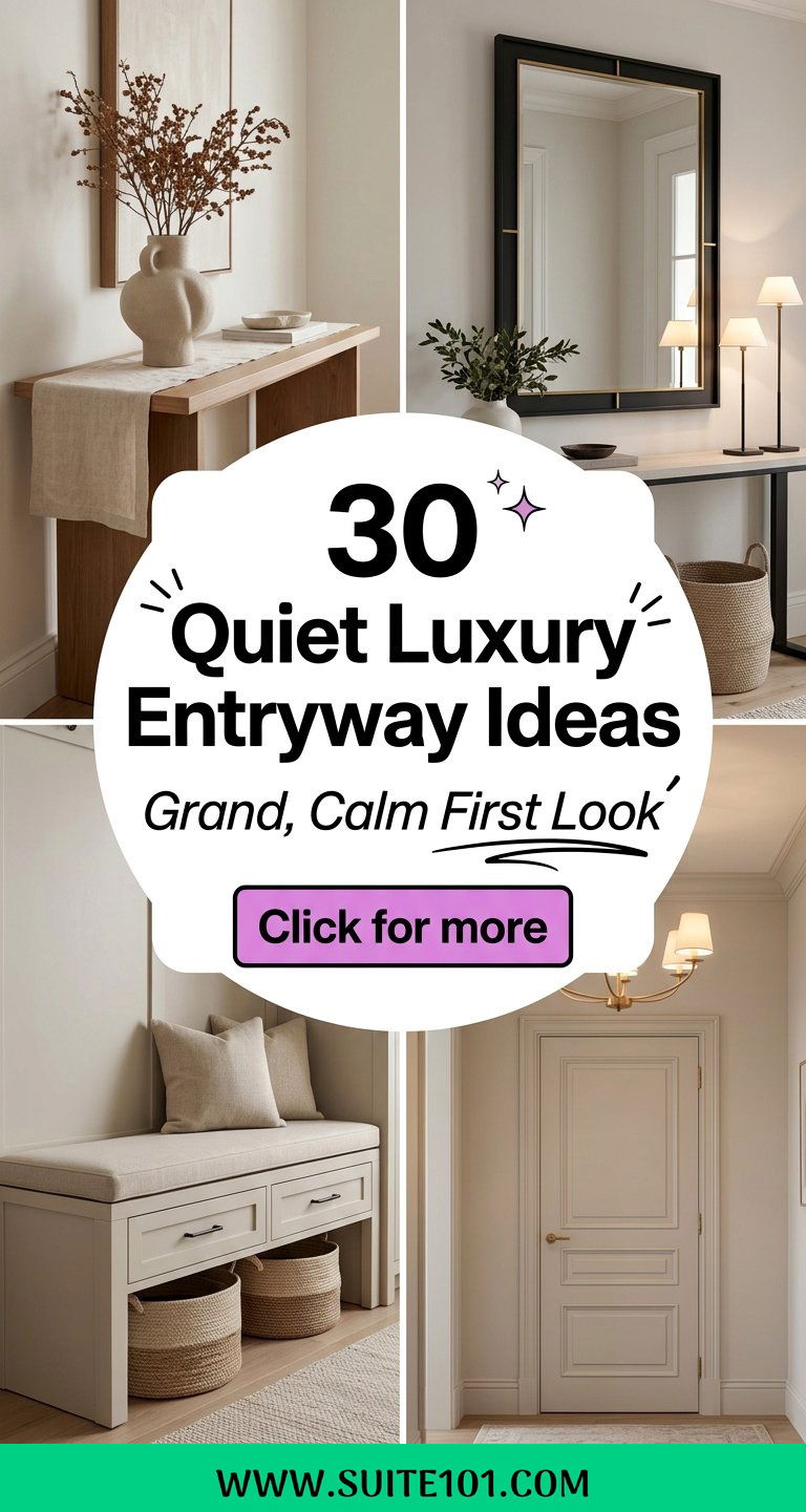 30 Quiet Luxury Entryway Ideas for a Grand First Impression - 30 Quiet Luxury Entryway Ideas for a Grand First Impression