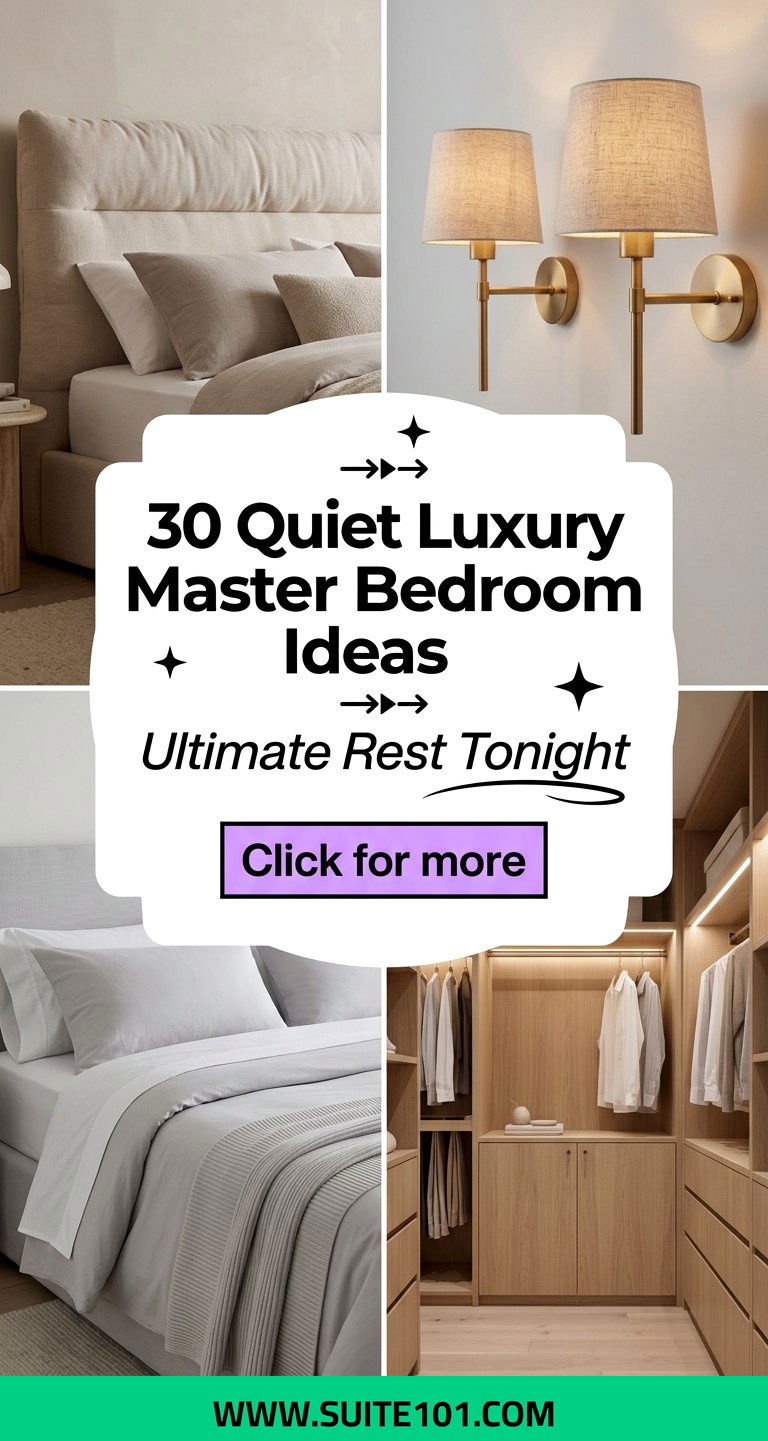 30 Quiet Luxury Master Bedroom Ideas for Ultimate Rest Tonight - 30 Quiet Luxury Master Bedroom Ideas for Ultimate Rest Tonight