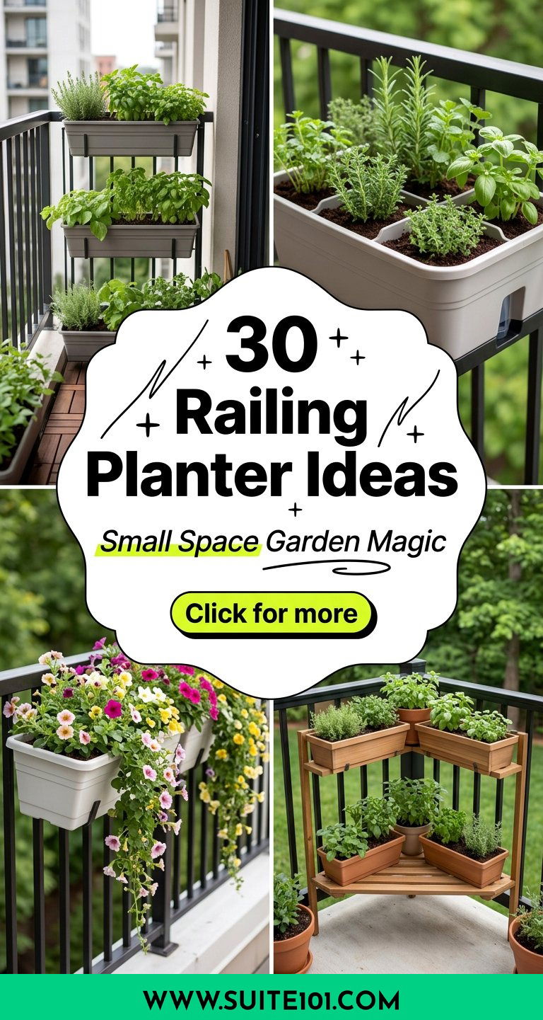 30 Railing Planter Ideas for Balconies and Small Spaces - 30 Railing Planter Ideas for Balconies and Small Spaces