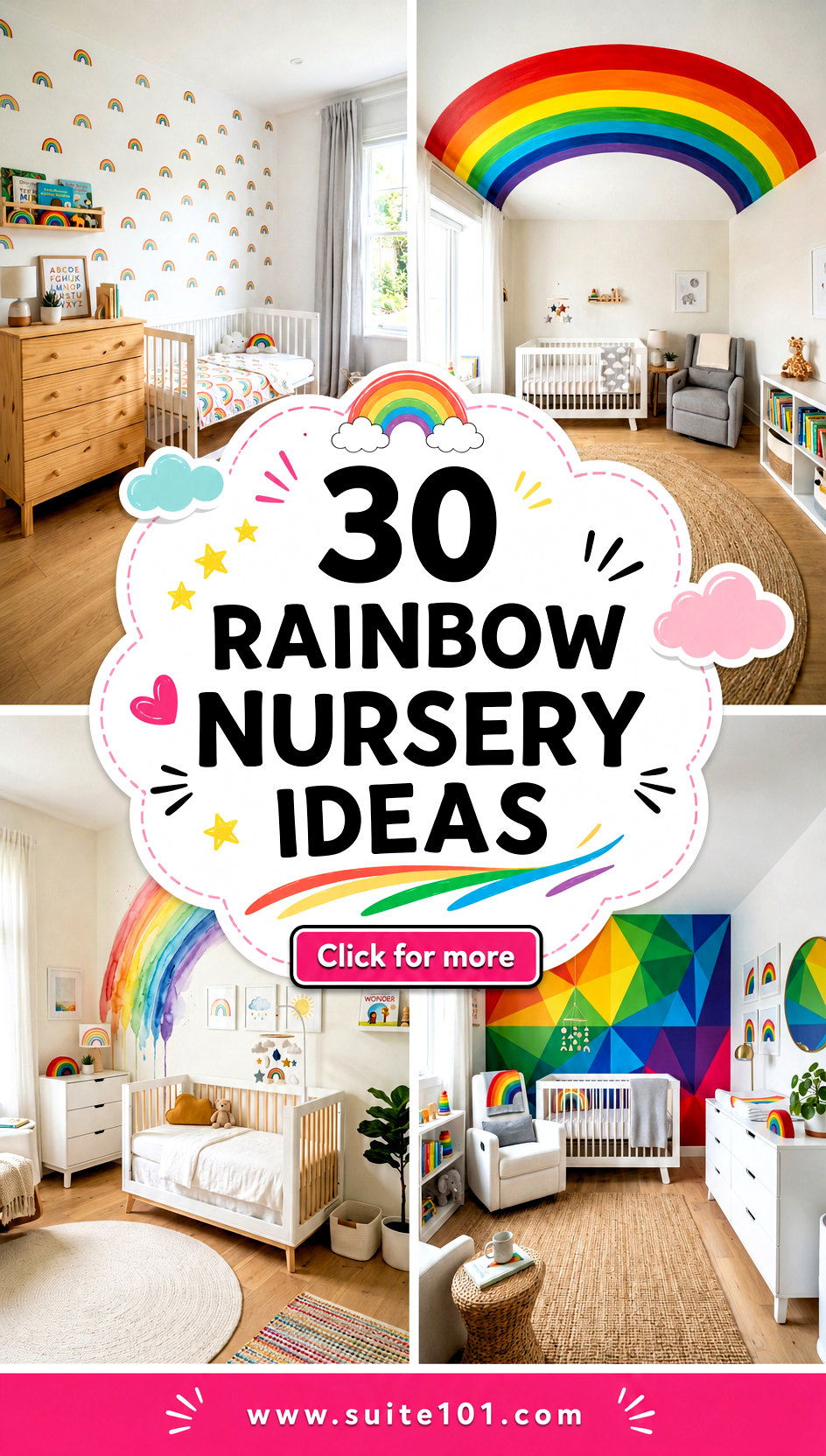 30 Rainbow Nursery Ideas That Create a Dreamy Baby Room Look - 30 Rainbow Nursery Ideas That Create a Dreamy Baby Room Look