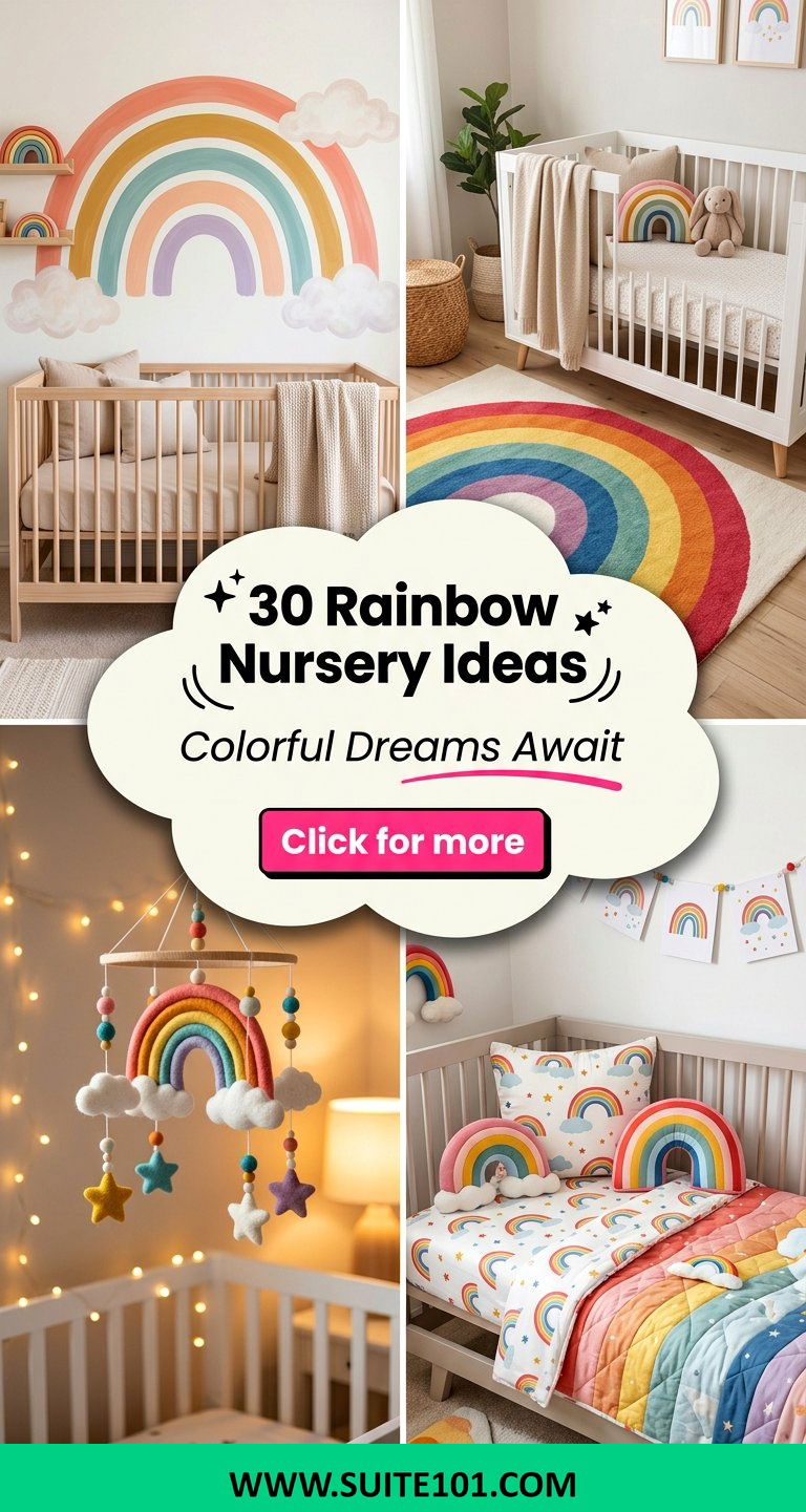 30 Rainbow Nursery Ideas That Create a Dreamy Baby Room Look - 30 Rainbow Nursery Ideas That Create a Dreamy Baby Room Look