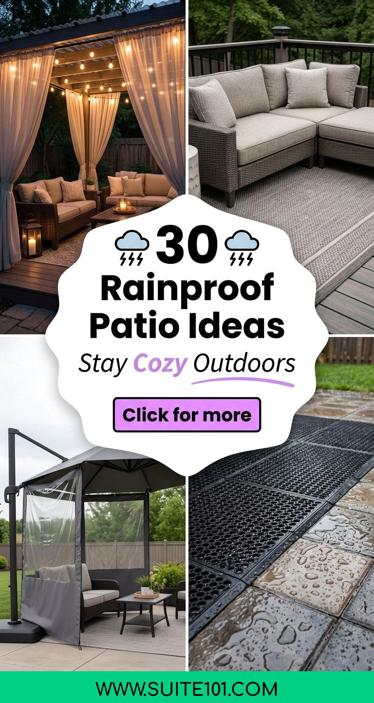 30 Rainproof Patio Ideas for Outdoor Comfort in Any Weather - 30 Rainproof Patio Ideas for Outdoor Comfort in Any Weather