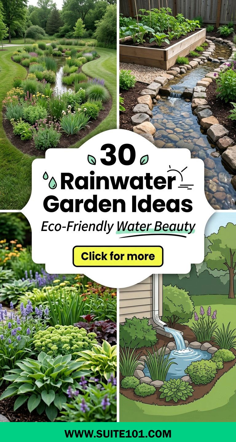 30 Rainwater Garden Ideas to Create a Beautiful Eco-Friendly Yard - 30 Rainwater Garden Ideas to Create a Beautiful Eco-Friendly Yard