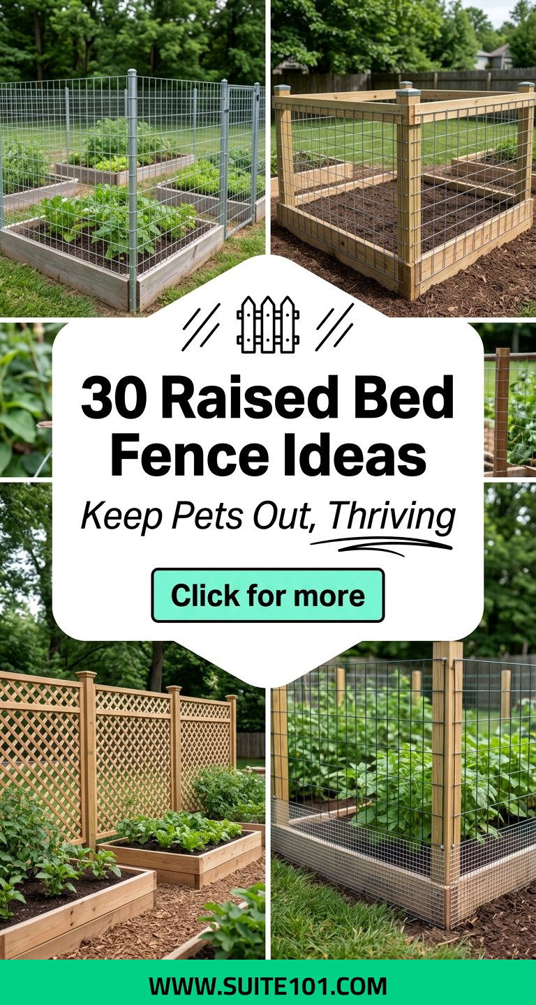 30 Raised Bed Fence Ideas Keep Pets Out and Plants Thriving - 30 Raised Bed Fence Ideas: Keep Pets Out and Plants Thriving