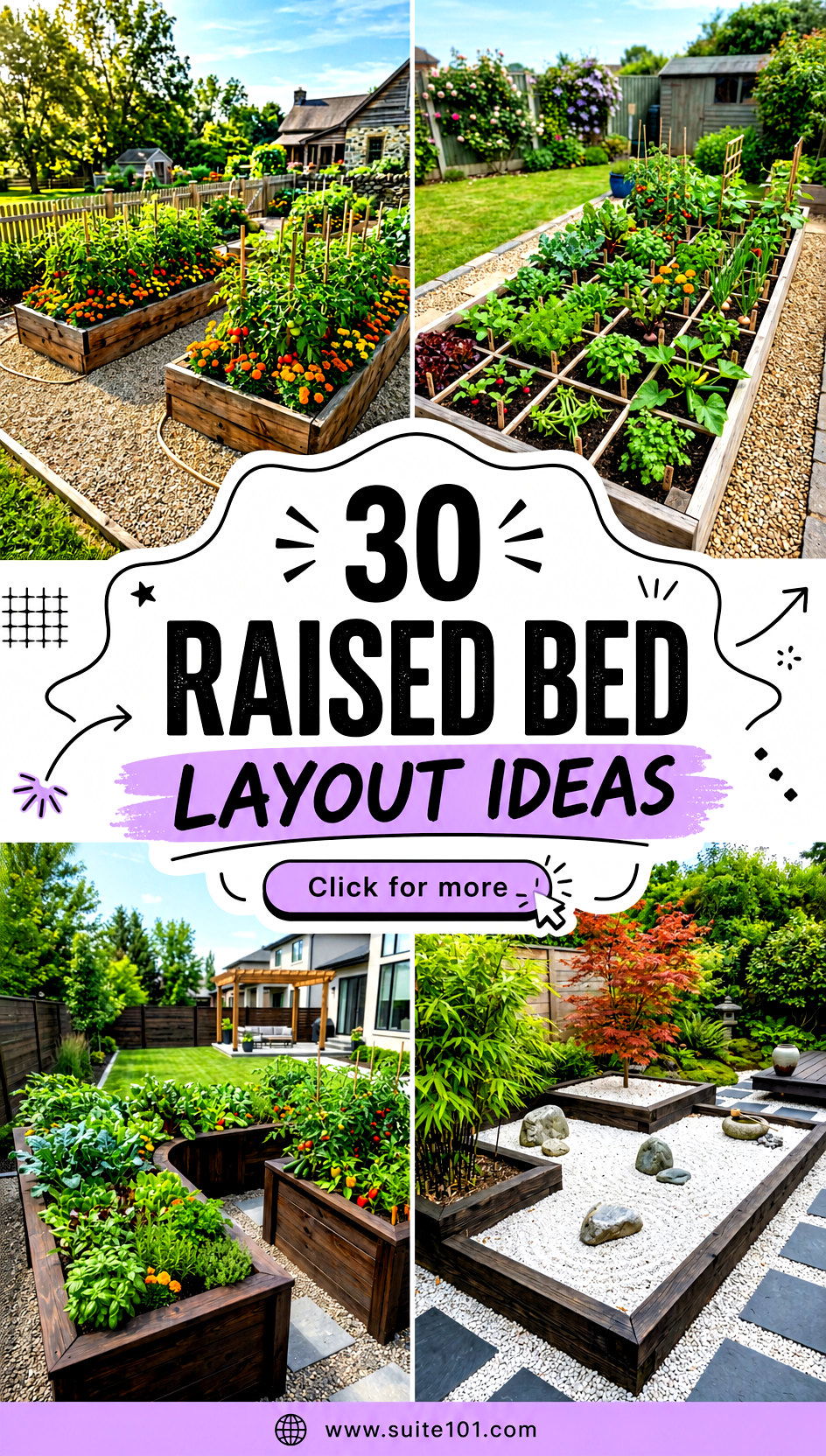30 Raised Bed Layout Ideas to Maximize Every Inch in Your Garden - 30 Raised Bed Layout Ideas to Maximize Every Inch in Your Garden