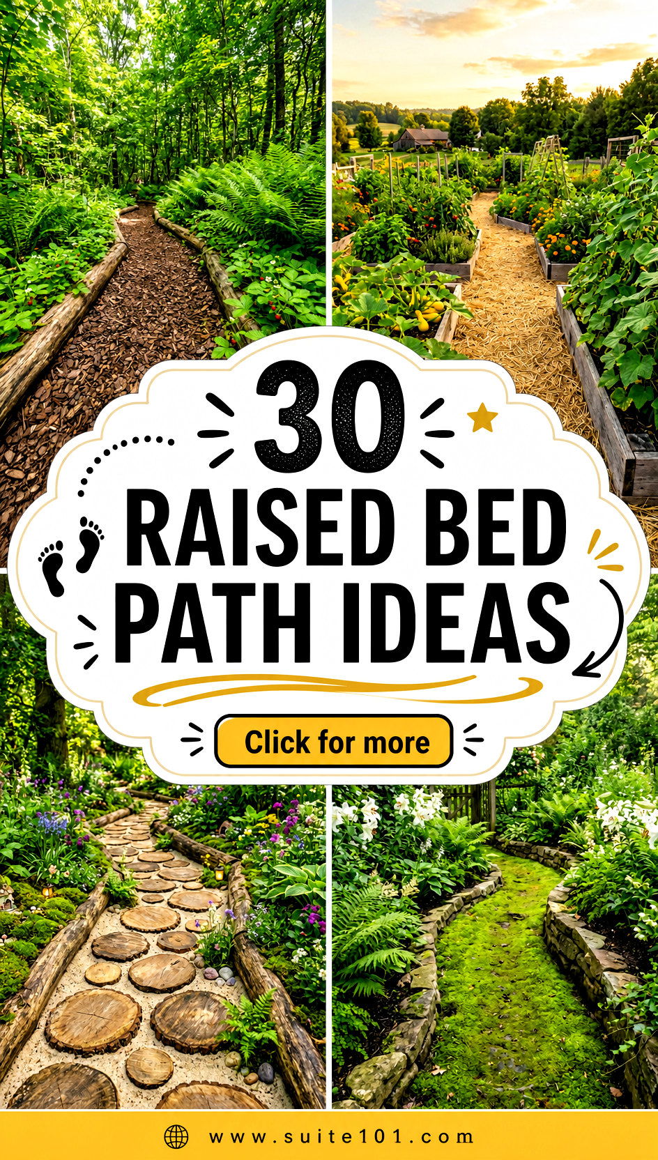 30 Raised Bed Path Ideas for Clean Walkways and Easy Access - 30 Raised Bed Path Ideas for Clean Walkways and Easy Access