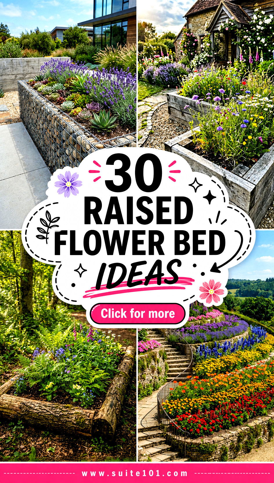 30 Raised Flower Bed Ideas Colorful Blooms for a Stunning Yard - 30 Raised Flower Bed Ideas: Colorful Blooms for a Stunning Yard