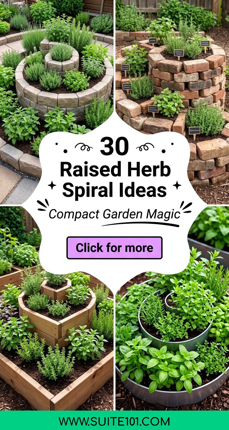 30 Raised Herb Spiral Ideas for Compact Garden Magic Now - 30 Raised Herb Spiral Ideas for Compact Garden Magic Now