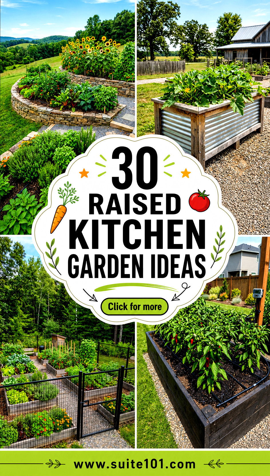 30 Raised Kitchen Garden Ideas for Fresh Homegrown Flavor - 30 Raised Kitchen Garden Ideas for Fresh Homegrown Flavor