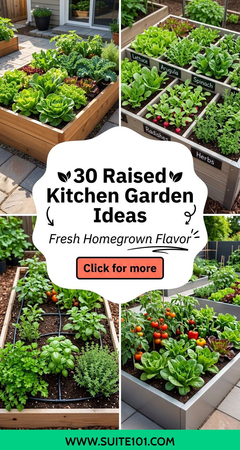 30 Raised Kitchen Garden Ideas for Fresh Homegrown Flavor - 30 Raised Kitchen Garden Ideas for Fresh Homegrown Flavor