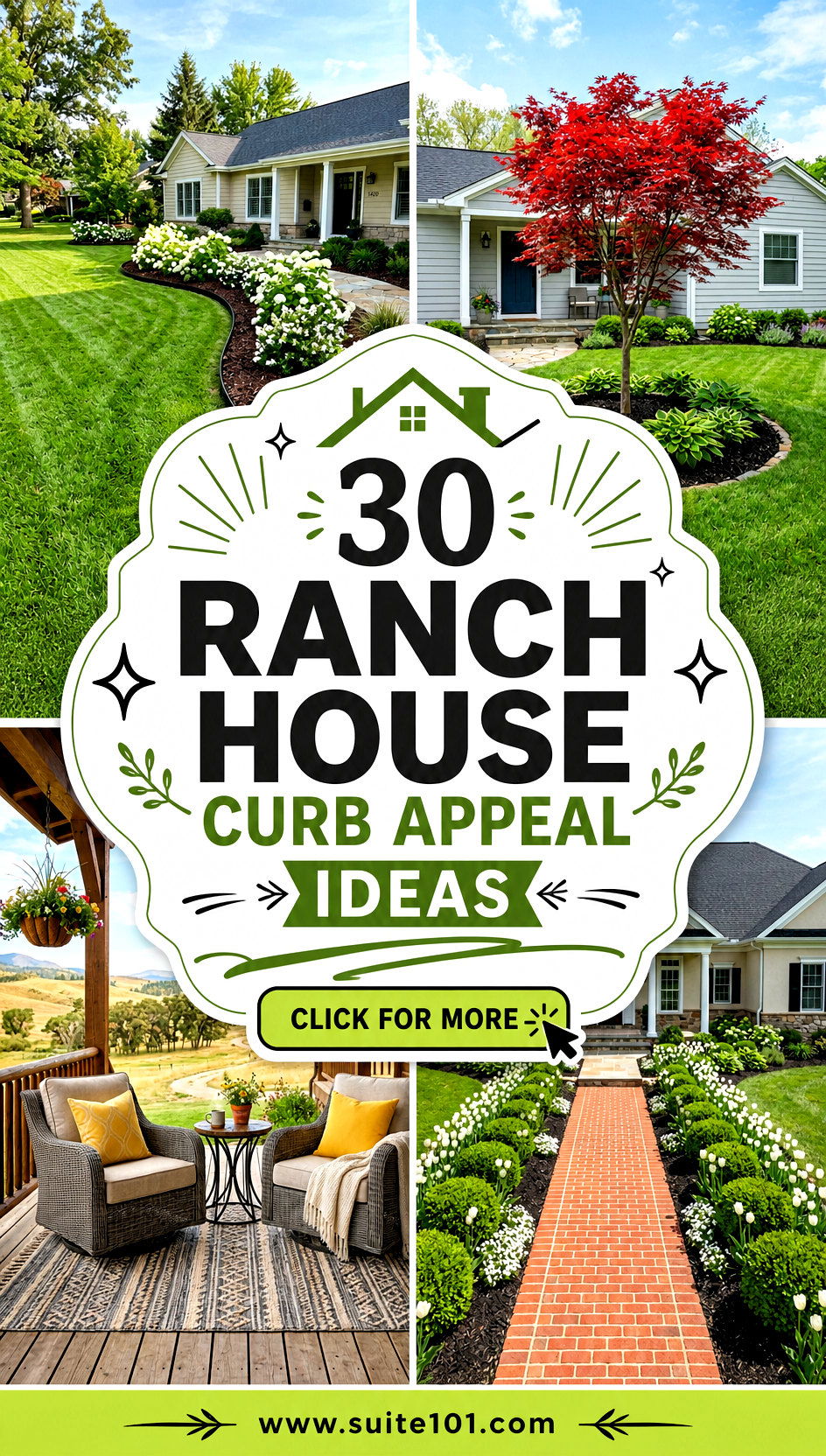 30 Ranch House Curb Appeal Ideas for a Standout Front Yard - 30 Ranch House Curb Appeal Ideas for a Standout Front Yard