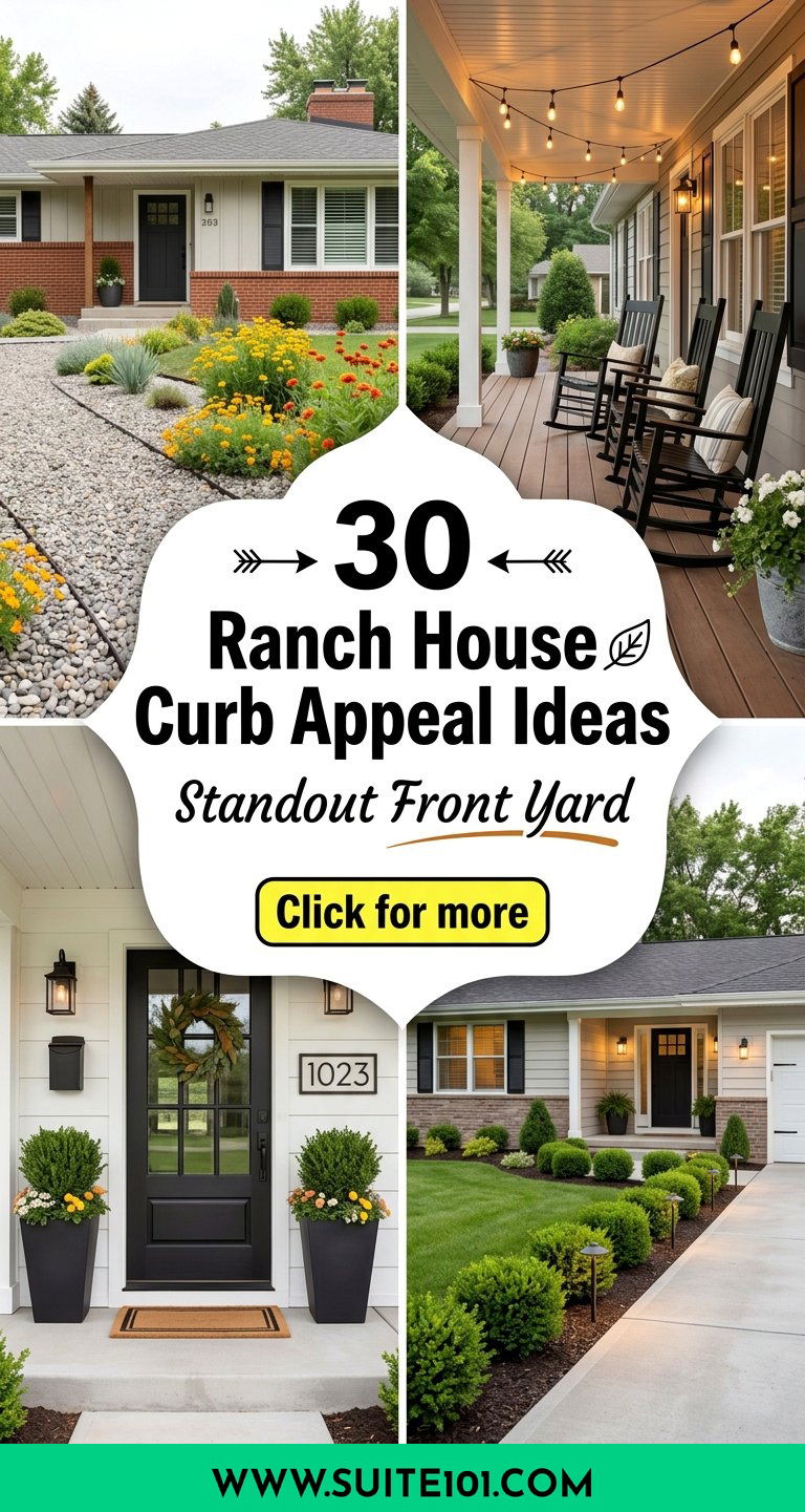30 Ranch House Curb Appeal Ideas for a Standout Front Yard - 30 Ranch House Curb Appeal Ideas for a Standout Front Yard
