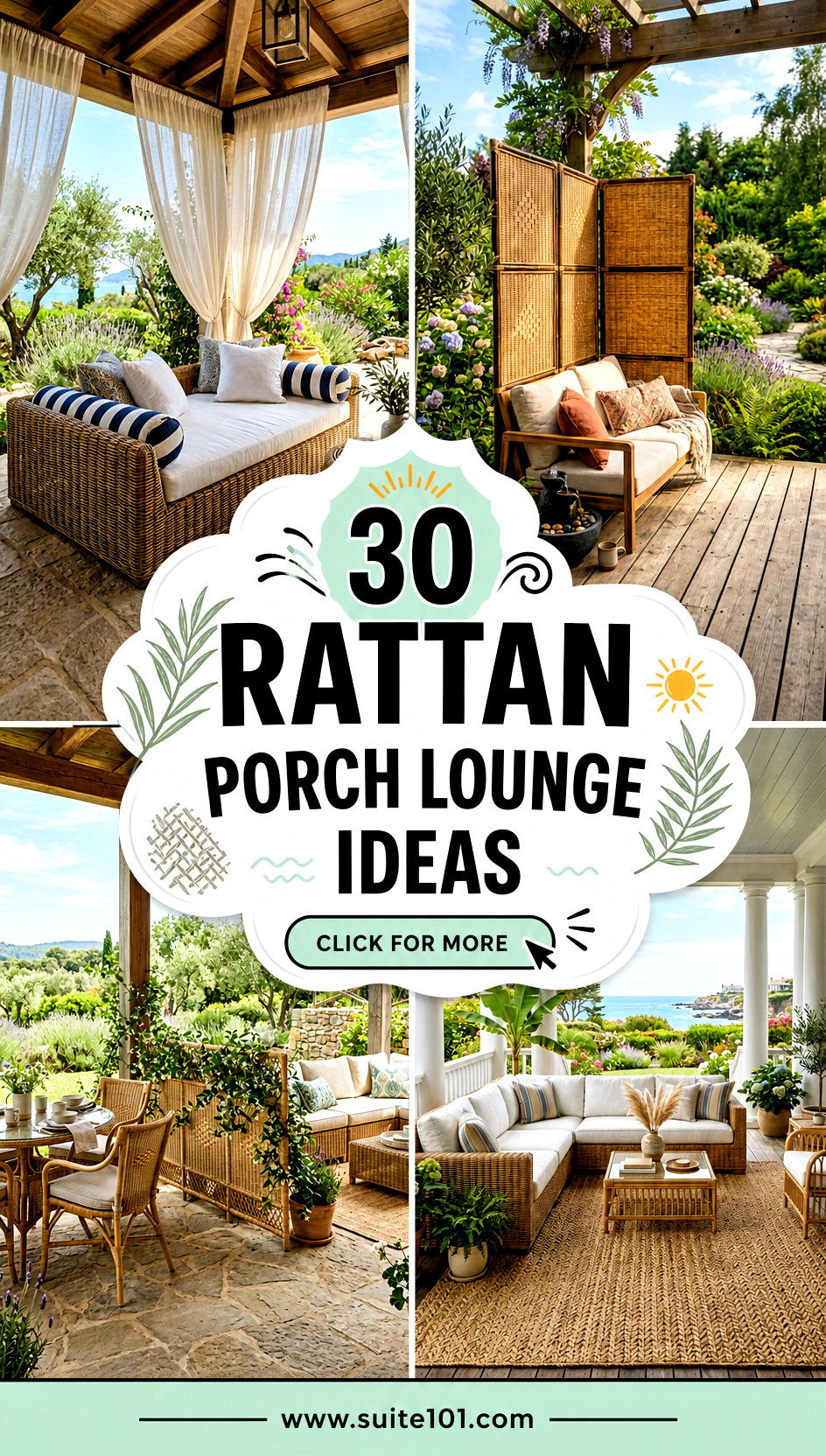 30 Rattan Porch Lounge Ideas for Breezy Outdoor Comfort - 30 Rattan Porch Lounge Ideas for Breezy Outdoor Comfort