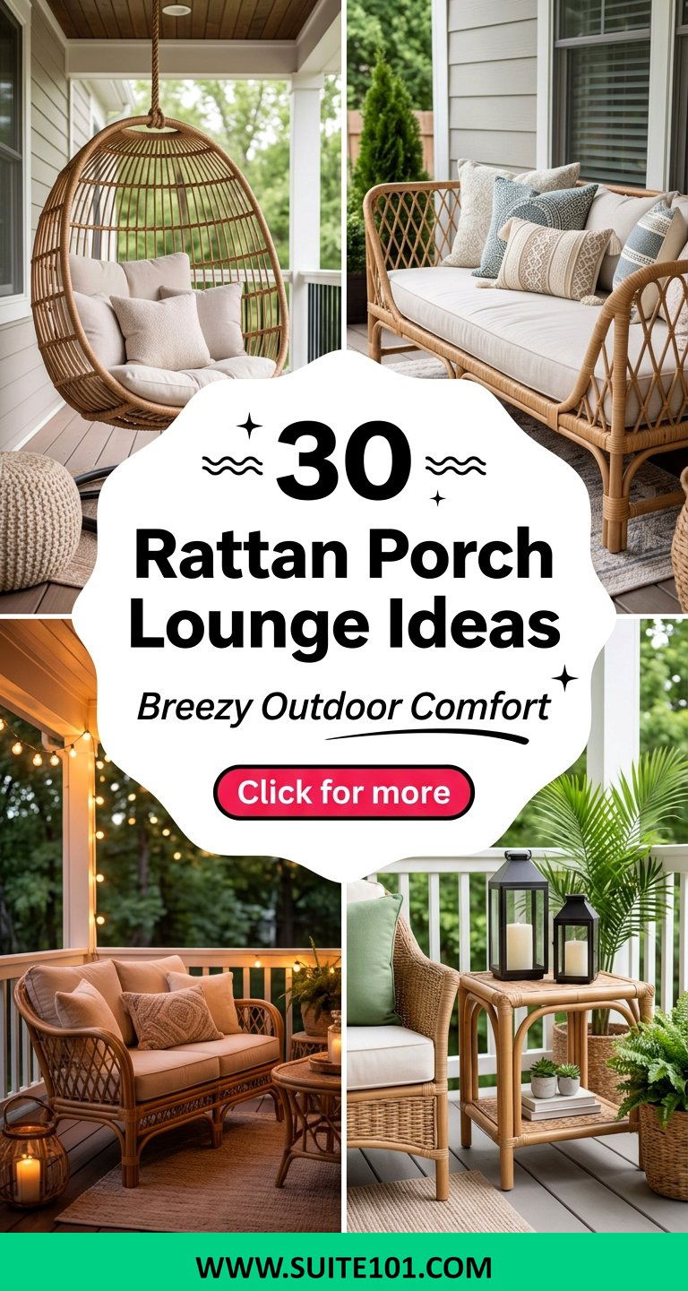 30 Rattan Porch Lounge Ideas for Breezy Outdoor Comfort - 30 Rattan Porch Lounge Ideas for Breezy Outdoor Comfort