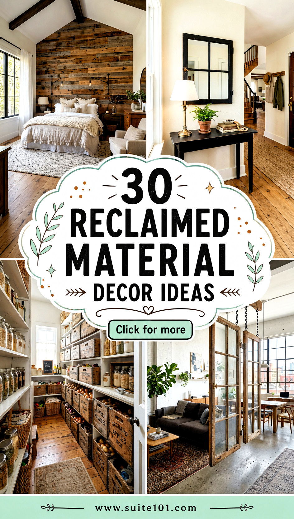 30 Reclaimed Material Decor Ideas for Warm Eco-Friendly Style - 30 Reclaimed Material Decor Ideas for Warm, Eco-Friendly Style