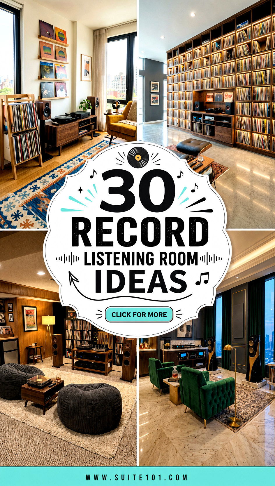 30 Record Listening Room Ideas for a Better Vinyl Vibe at Home - 30 Record Listening Room Ideas for a Better Vinyl Vibe at Home