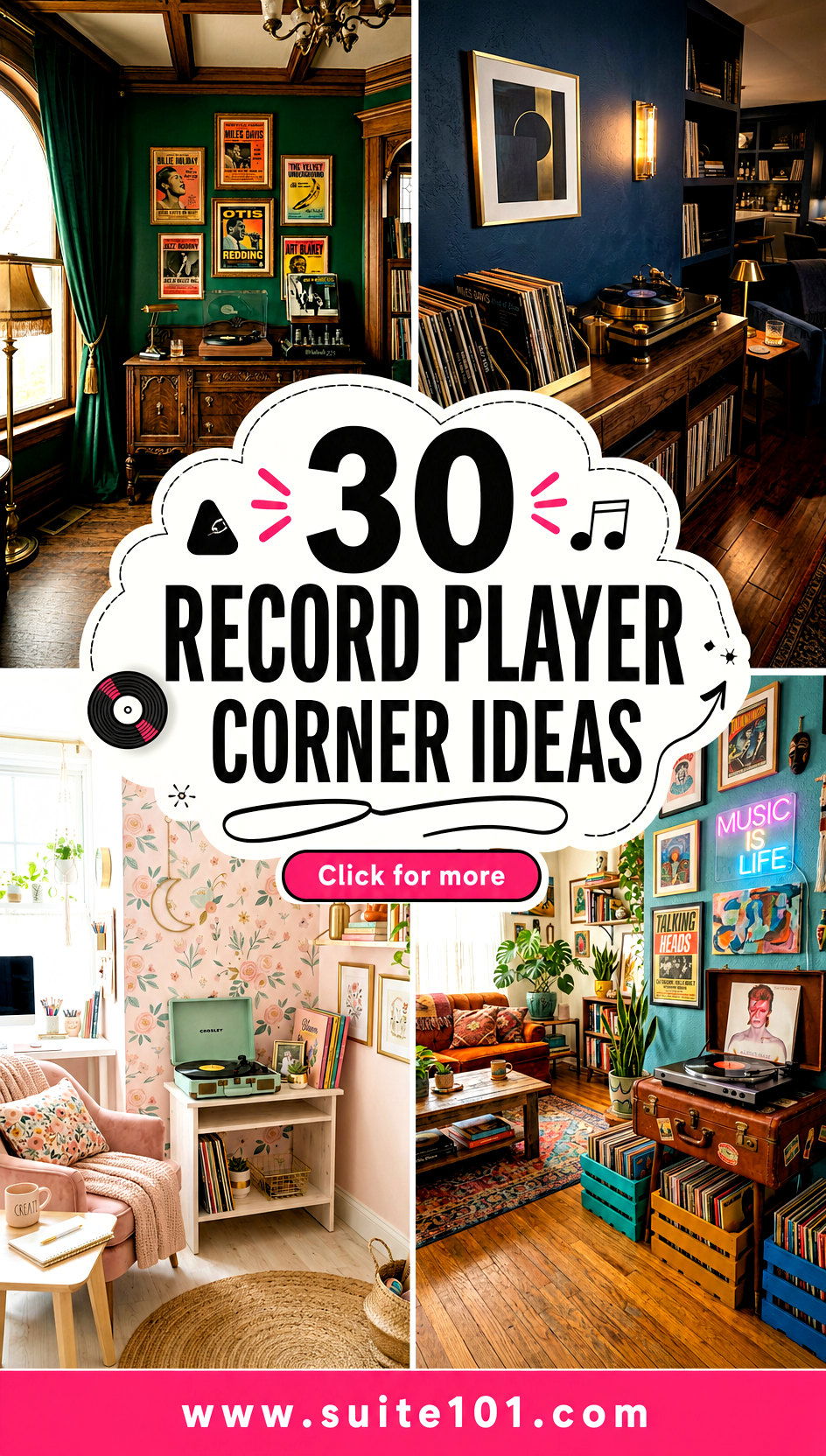30 Record Player Corner Ideas for a Cozy Listening Setup - 30 Record Player Corner Ideas for a Cozy Listening Setup