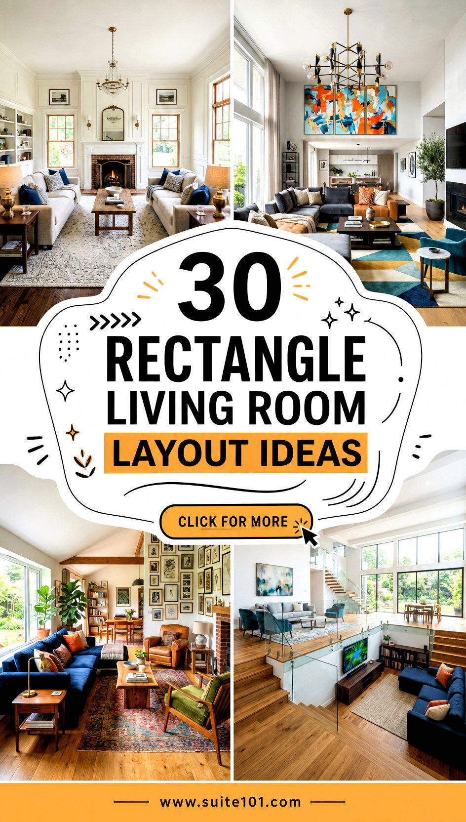30 Rectangle Living Room Layout Ideas to Maximize Space - 30 Rectangle Living Room Layout Ideas to Maximize Space