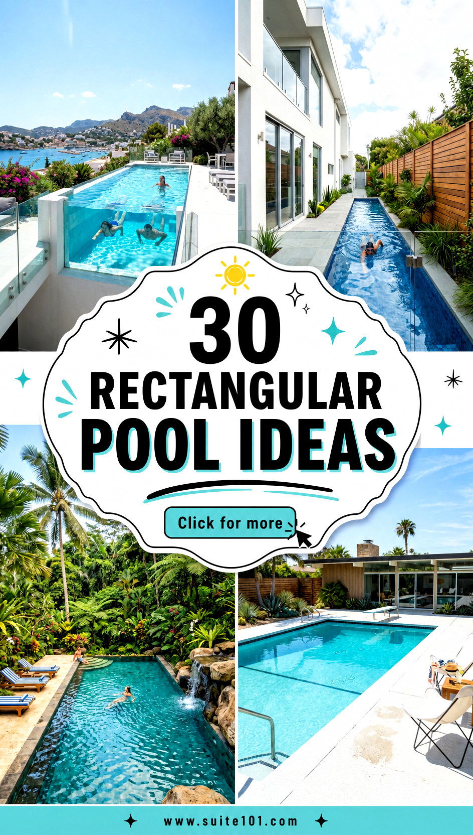 30 Rectangular Pool Ideas for a Sleek Modern Backyard Look - 30 Rectangular Pool Ideas for a Sleek, Modern Backyard Look