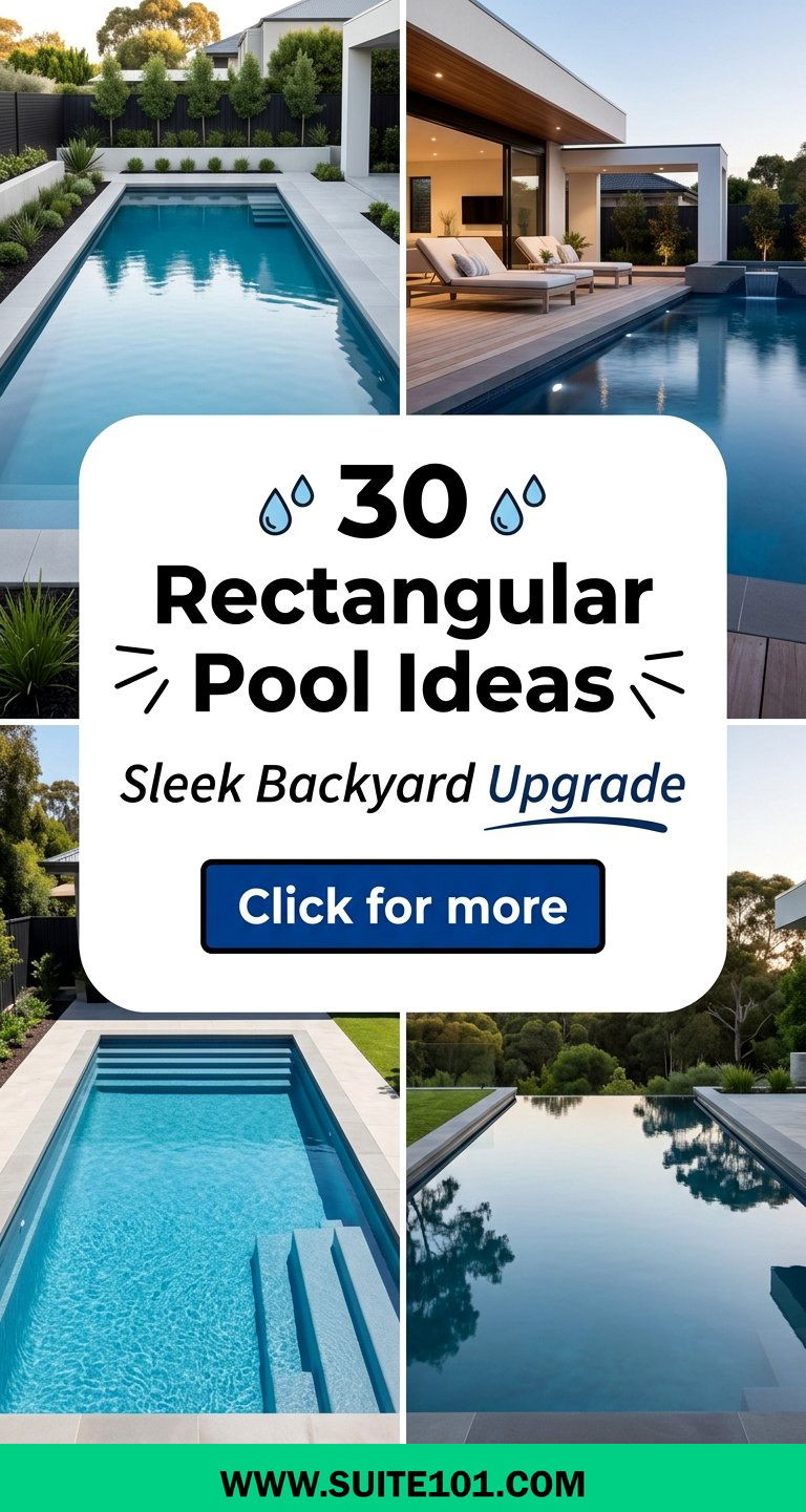 30 Rectangular Pool Ideas for a Sleek Modern Backyard Look - 30 Rectangular Pool Ideas for a Sleek, Modern Backyard Look