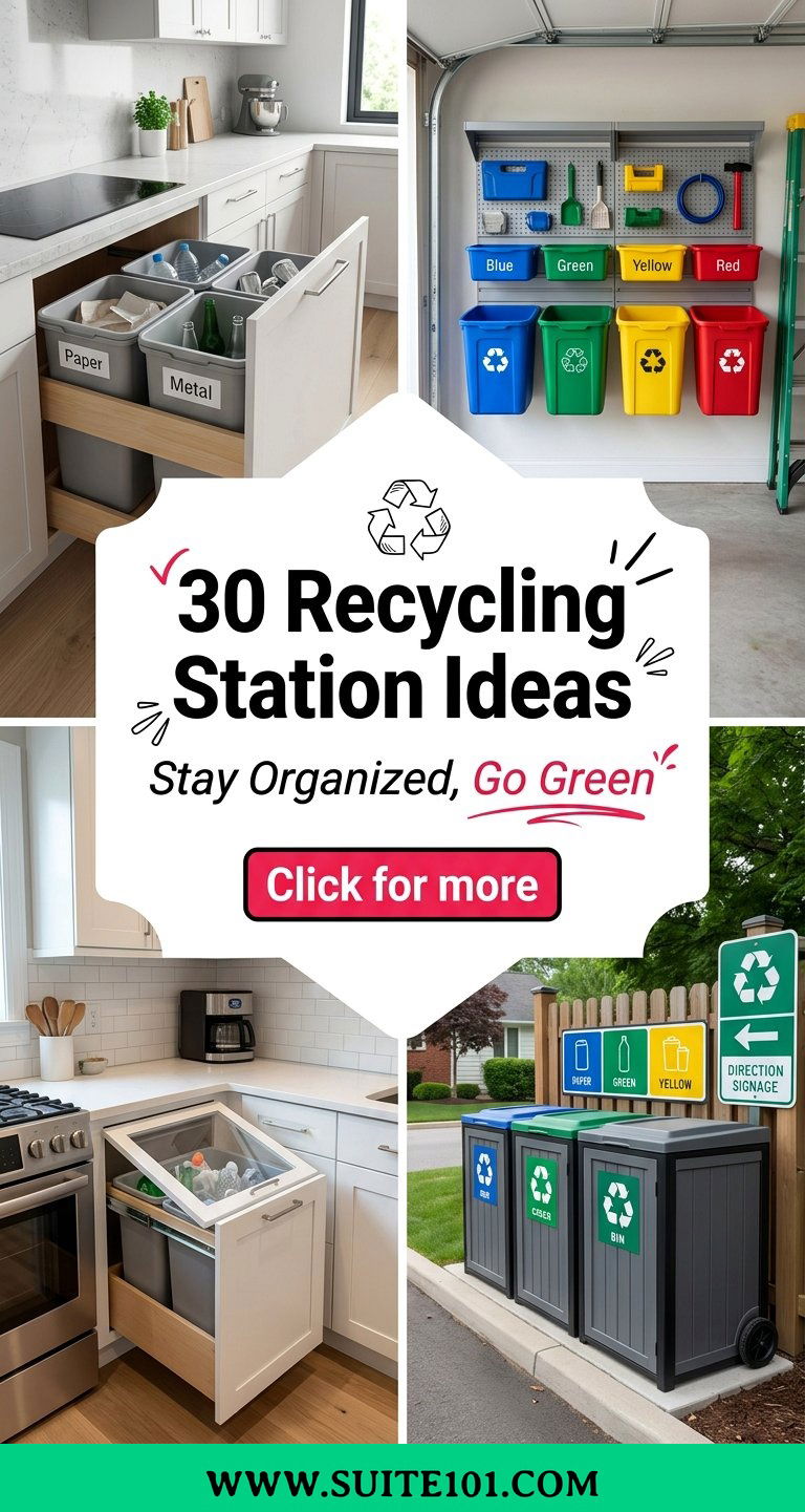 30 Recycling Station Ideas to Stay Organized and Go Green - 30 Recycling Station Ideas to Stay Organized and Go Green