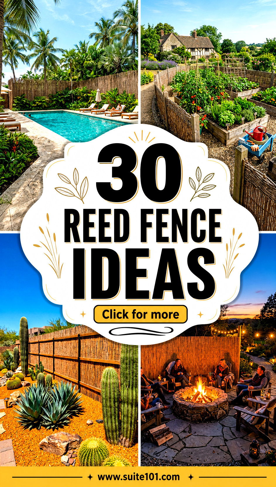 30 Reed Fence Ideas for Beachy Privacy and Natural Style - 30 Reed Fence Ideas for Beachy Privacy and Natural Style