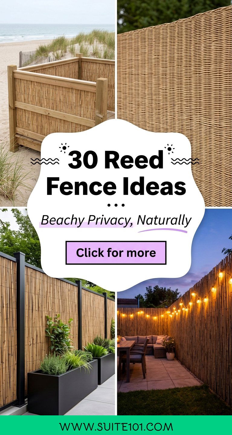 30 Reed Fence Ideas for Beachy Privacy and Natural Style - 30 Reed Fence Ideas for Beachy Privacy and Natural Style
