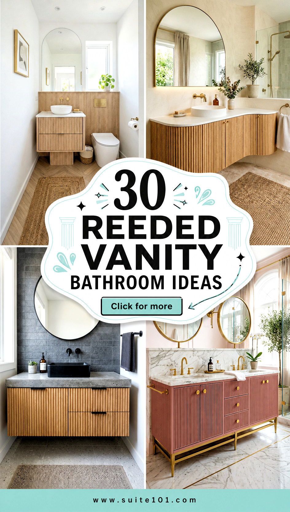 30 Reeded Vanity Bathroom Ideas for Spa-Like Sophistication - 30 Reeded Vanity Bathroom Ideas for Spa-Like Sophistication