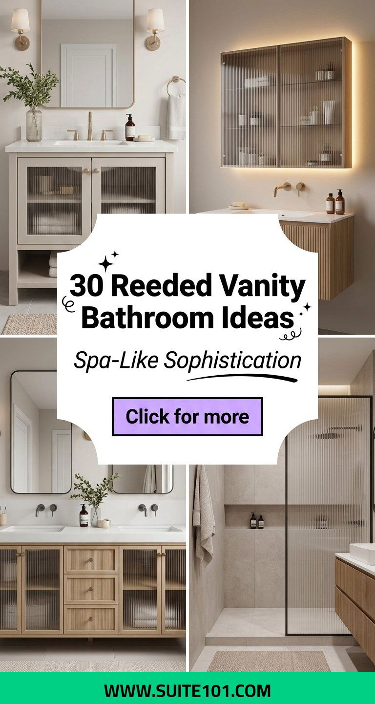 30 Reeded Vanity Bathroom Ideas for Spa-Like Sophistication - 30 Reeded Vanity Bathroom Ideas for Spa-Like Sophistication