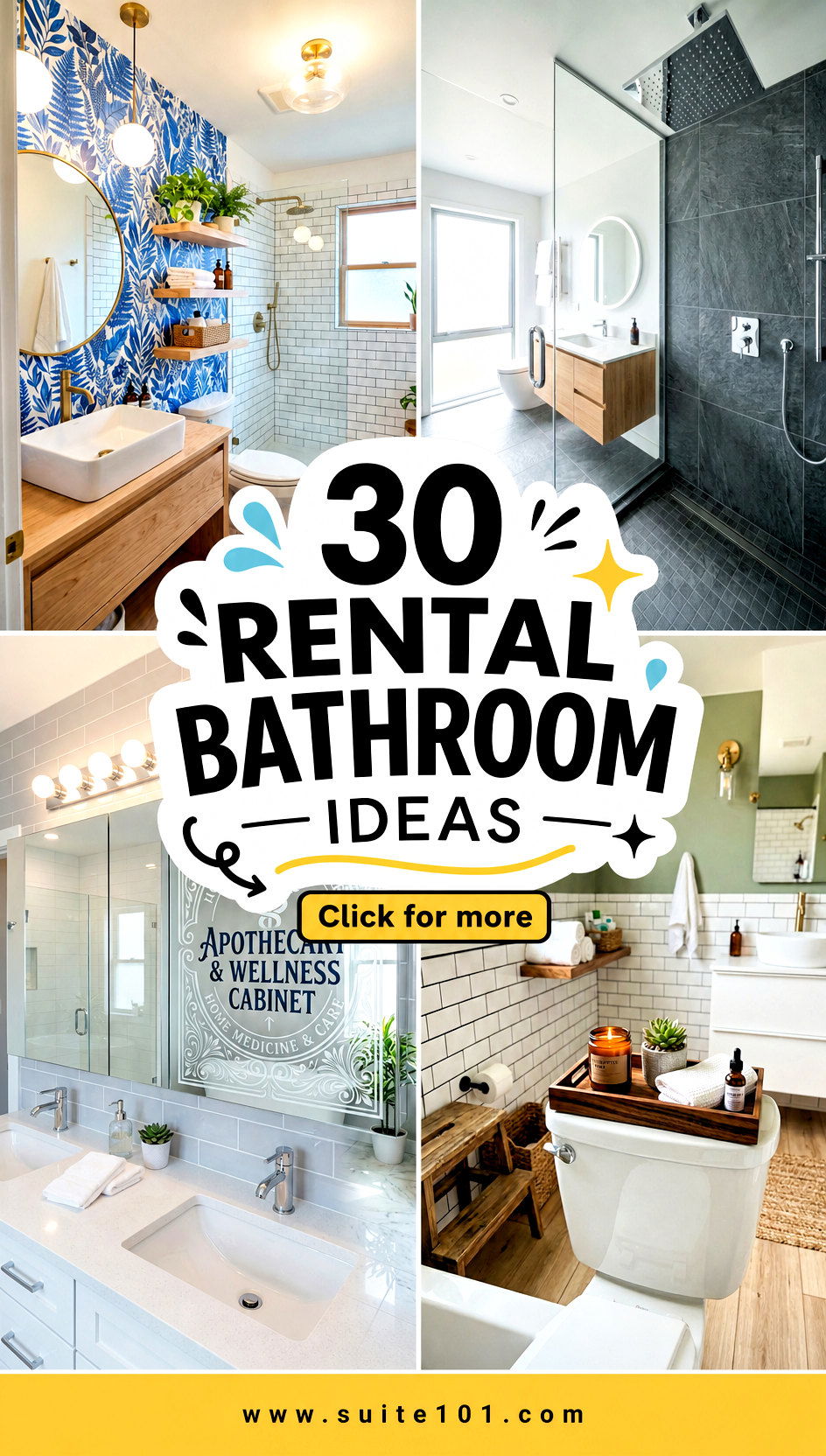 30 Rental Bathroom Ideas You Can Change Without Damage Fast - 30 Rental Bathroom Ideas You Can Change Without Damage Fast