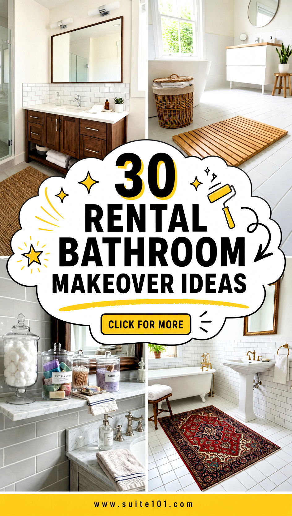 30 Rental Bathroom Makeover Ideas Aesthetic That Wow Fast - 30 Rental Bathroom Makeover Ideas Aesthetic That Wow Fast
