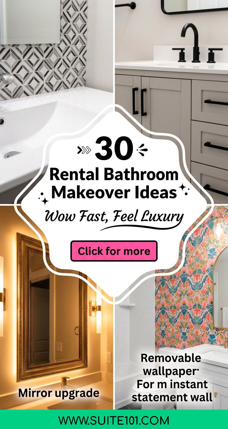 30 Rental Bathroom Makeover Ideas Aesthetic That Wow Fast - 30 Rental Bathroom Makeover Ideas Aesthetic That Wow Fast
