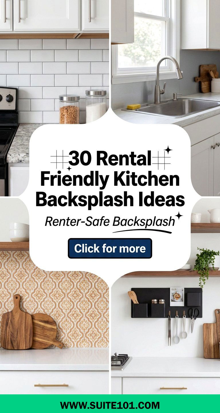 30 Rental Friendly Kitchen Backsplash Ideas for Renters - 30 Rental Friendly Kitchen Backsplash Ideas for Renters