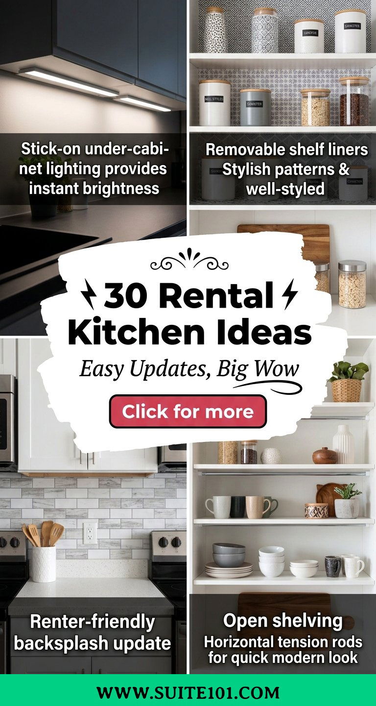 30 Rental Kitchen Ideas for Renters-Easy Updates That Pop - 30 Rental Kitchen Ideas for Renters-Easy Updates That Pop