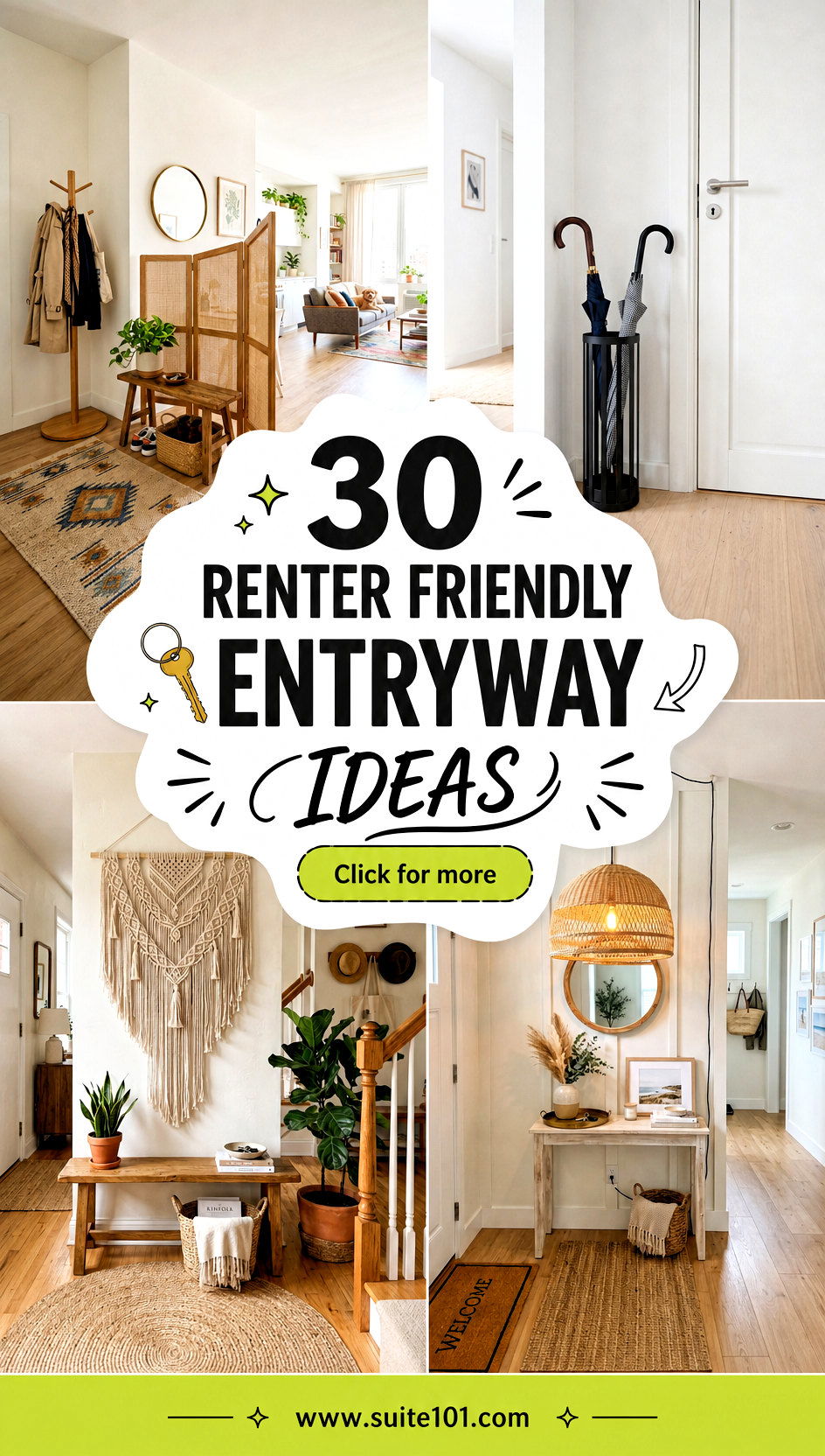 30 Renter Friendly Entryway Ideas to Freshen Your Space Fast - 30 Renter Friendly Entryway Ideas to Freshen Your Space Fast