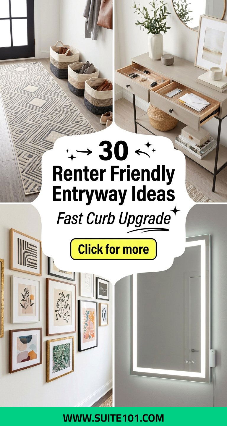 30 Renter Friendly Entryway Ideas to Freshen Your Space Fast - 30 Renter Friendly Entryway Ideas to Freshen Your Space Fast