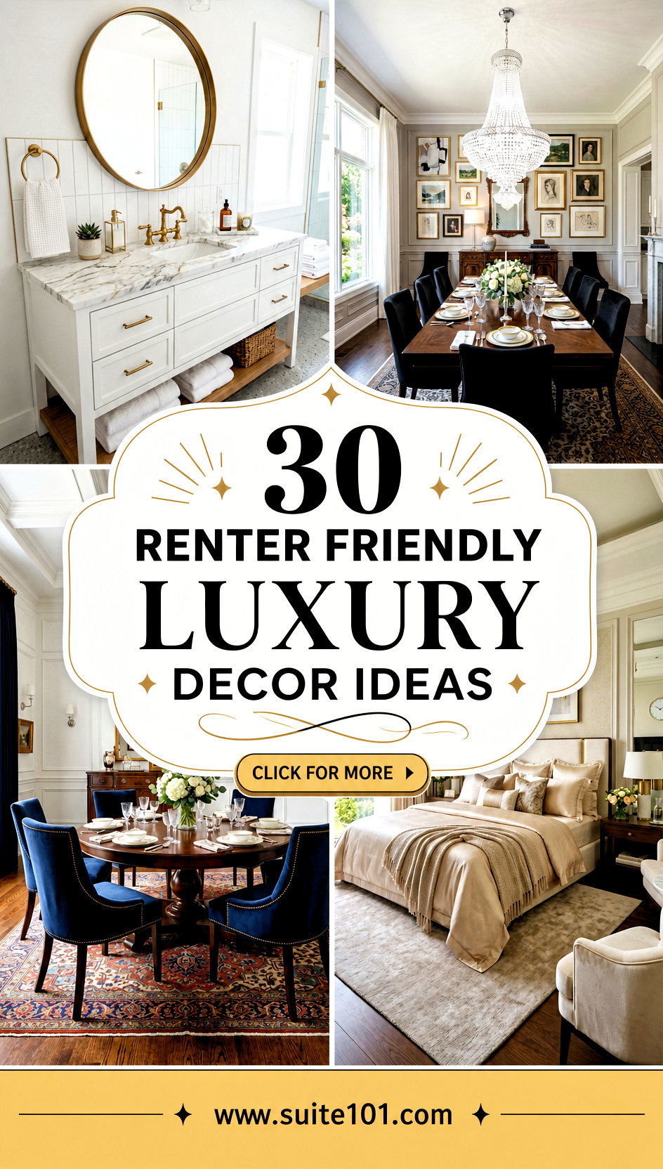 30 Renter Friendly Luxury Decor Ideas for a High-End Feel - 30 Renter Friendly Luxury Decor Ideas for a High-End Feel
