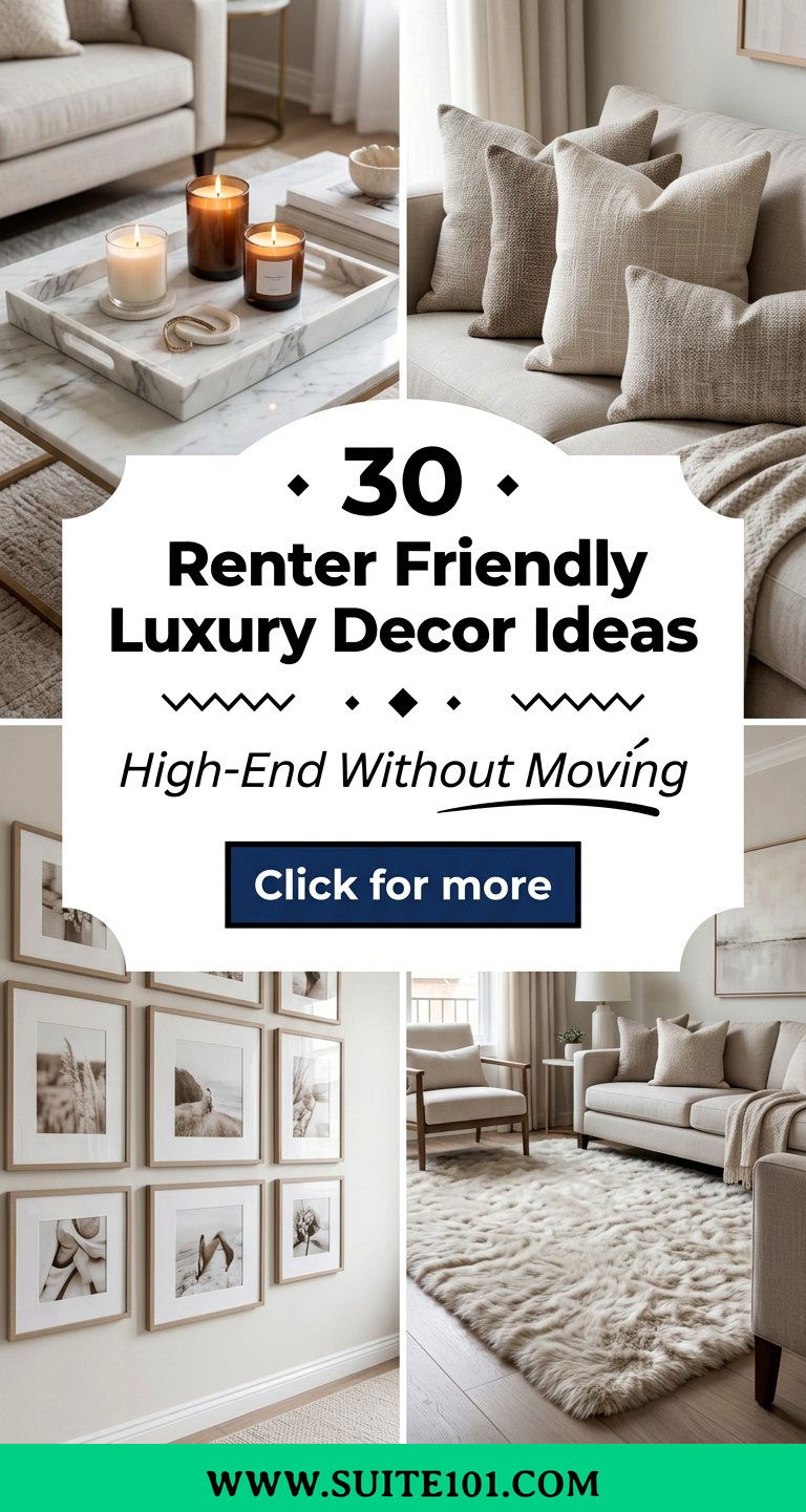 30 Renter Friendly Luxury Decor Ideas for a High-End Feel - 30 Renter Friendly Luxury Decor Ideas for a High-End Feel
